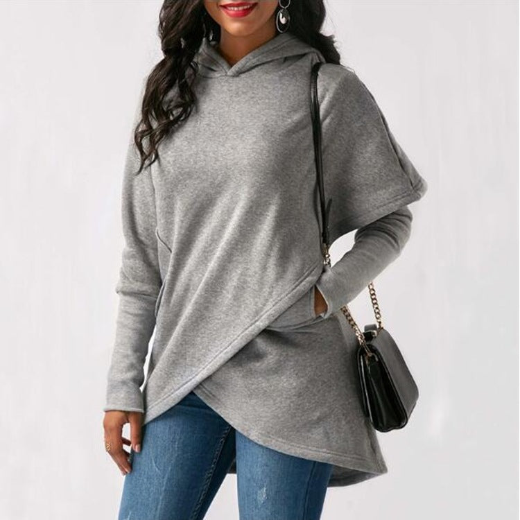 Hooded Long Sleeve Fashion Sweatshirt Top