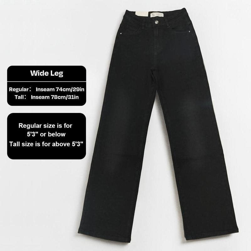 Casual Wide-leg High-waist Women's Jeans