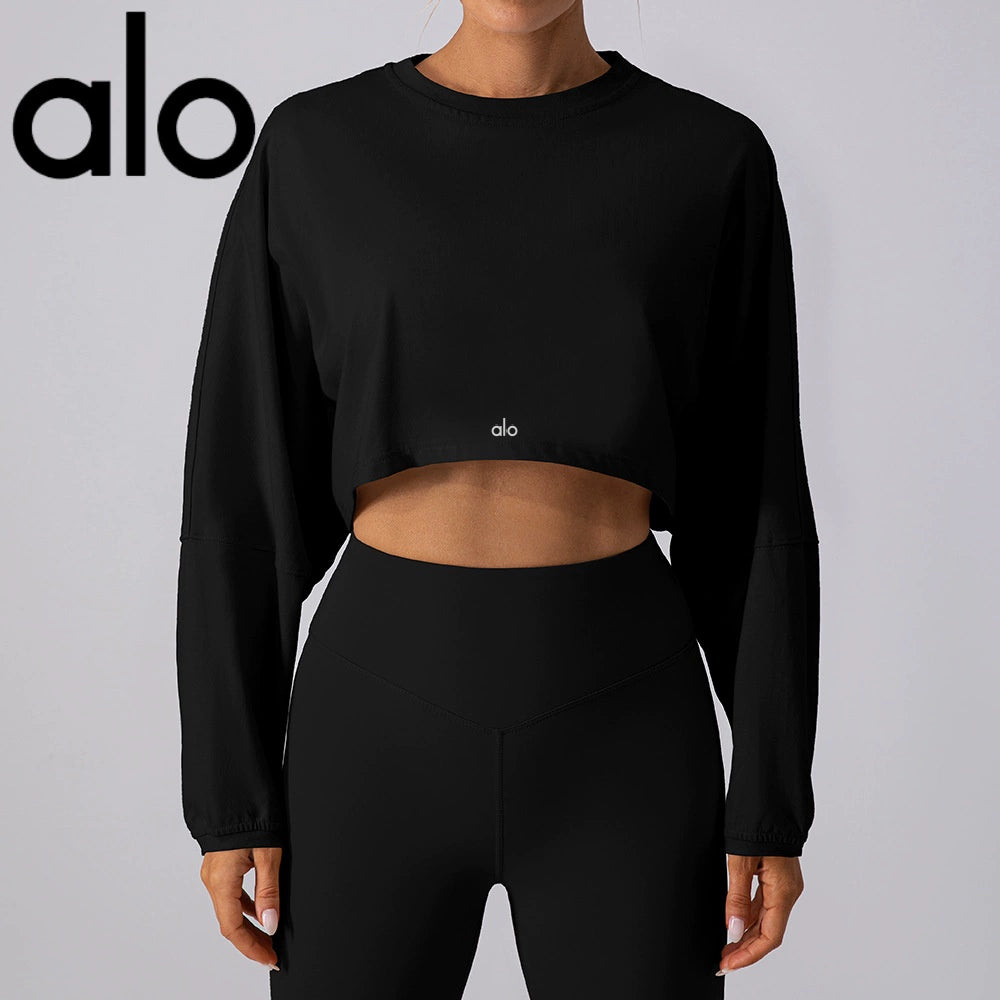 Breathable Round Neck Long Sleeve Fitness T-shirt