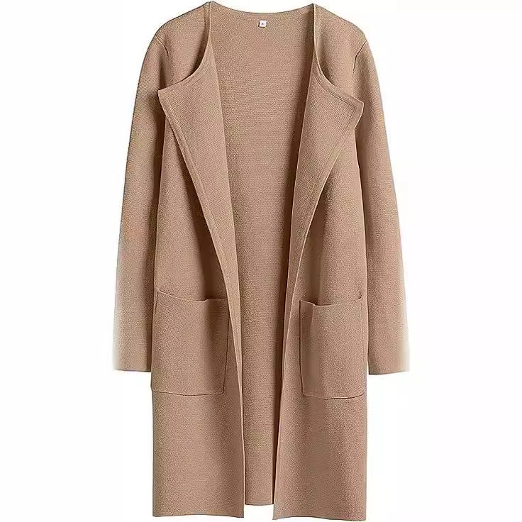 Comfortable Casual Lapel Woolen Jacket for Women
