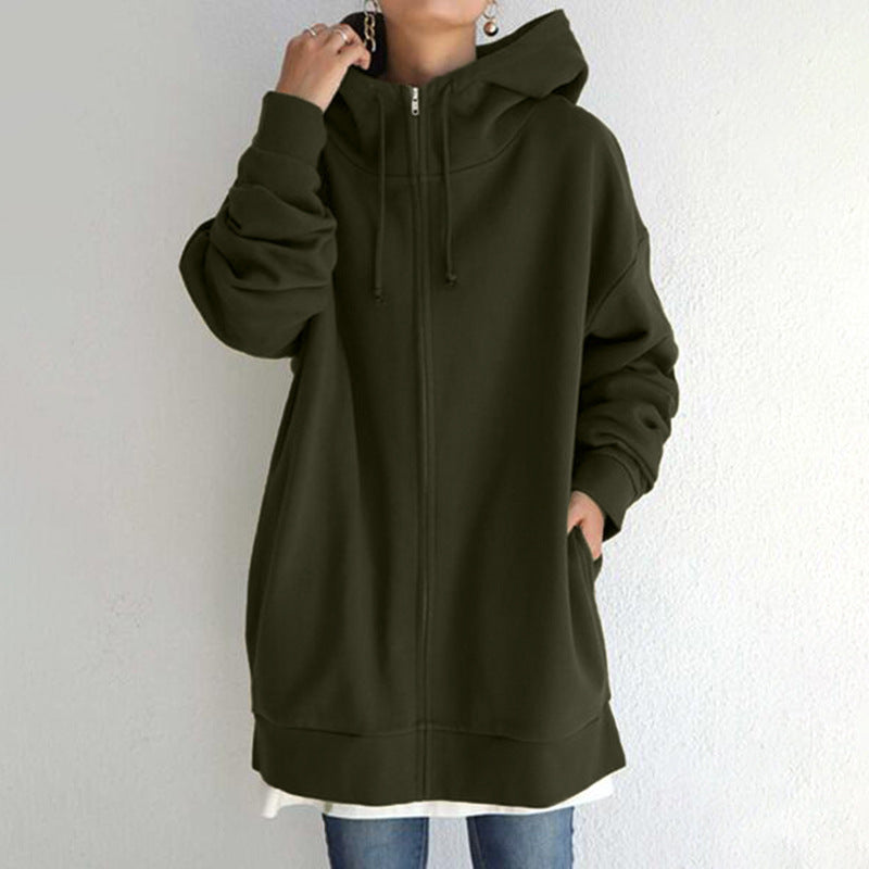 Personalized Zip-Up Hooded Fleece Sweatshirt