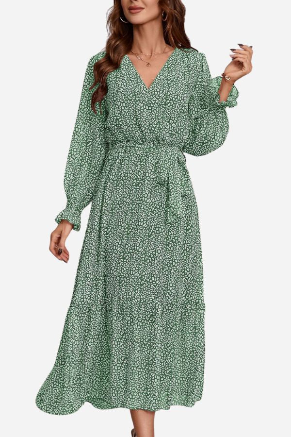 Bloom Wrap Midi Dress