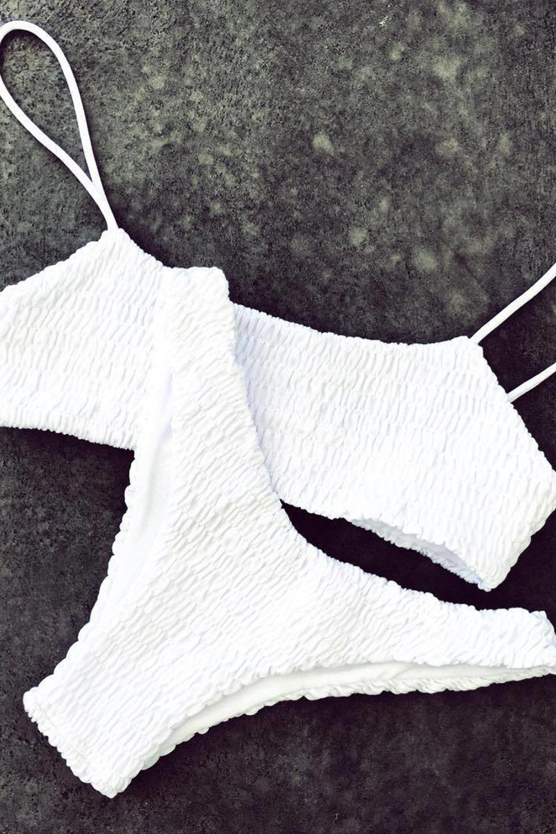 Retro Shirred Bikini