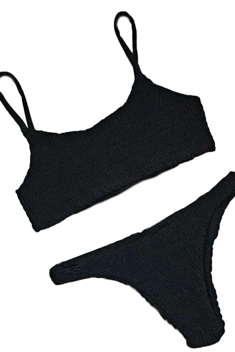 Retro Shirred Bikini