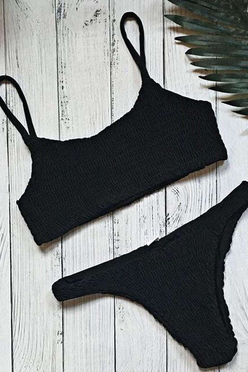 Retro Shirred Bikini